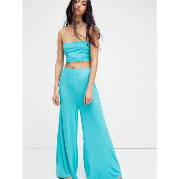 NWOT Free People Beach MacKenzie Pant Knit Set Med - Picture 2 of 9